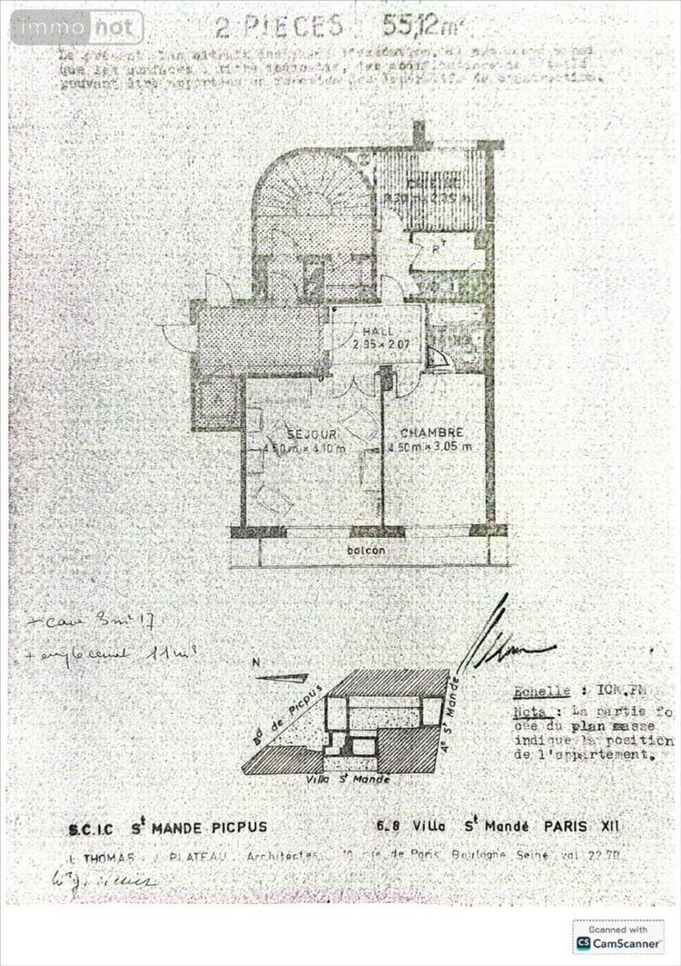 Appartement a vendre Paris 12e arrondissement 75012 Paris 55 m2 2 pièces 596190 euros