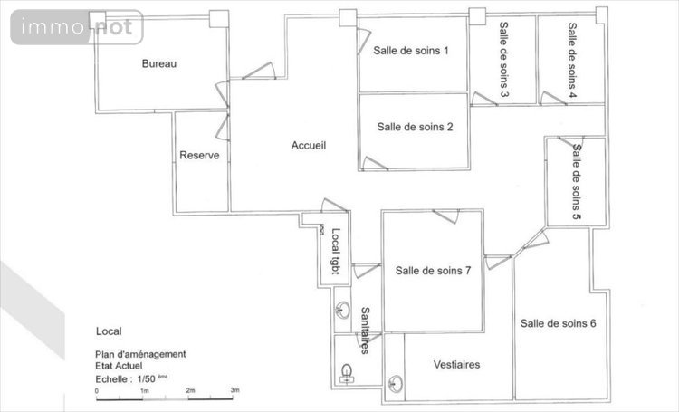 Fonds et murs commerciaux a vendre Le Mans 72000 Sarthe 112 m2  162980 euros