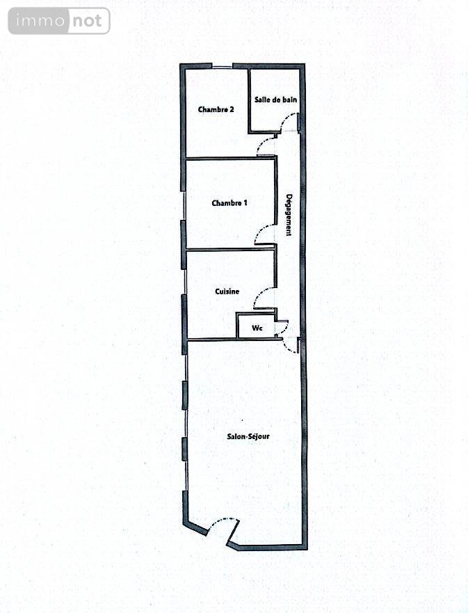 Appartement a vendre Blois 41000 Loir-et-Cher 57 m2 3 pièces 95900 euros