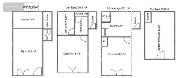 Maison a vendre Rouen 76000 Seine-Maritime 97 m2 4 pièces 295050 euros