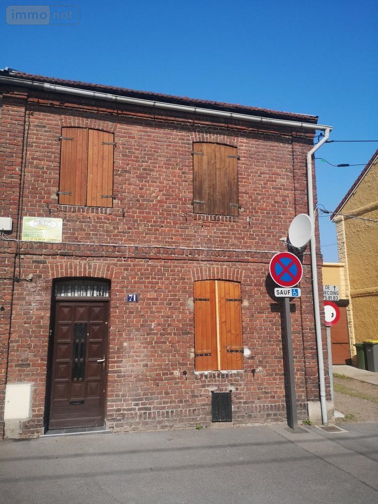 Maison a vendre Cambrai 59400 Nord 87 m2 5 pièces 72800 euros