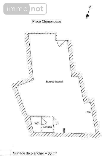 Location fonds et murs commerciaux Montoire-sur-le-Loir 41800 Loir-et-Cher 33 m2  450 euros