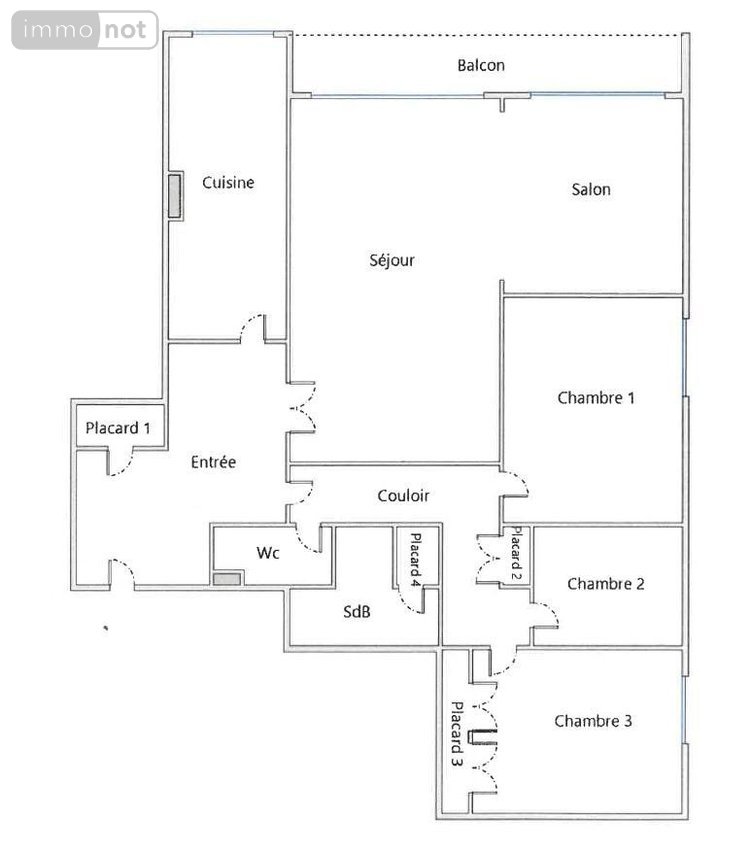 Appartement a vendre Angers 49000 Maine-et-Loire 111 m2 4 pièces 249900 euros