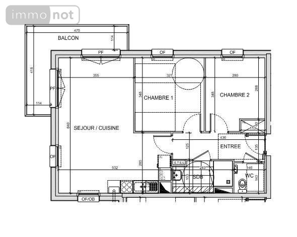 Appartement a vendre Saint-Martin-Boulogne 62280 Pas-de-Calais 60 m2 3 pièces 202000 euros