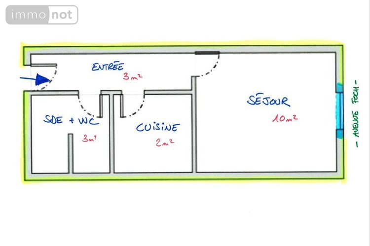 Appartement a vendre Paris 16e arrondissement 75016 Paris 19 m2 1 pièce 262000 euros