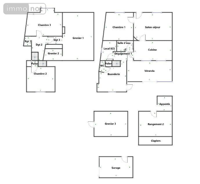 Maison a vendre Marolles-les-Braults 72260 Sarthe 69 m2 3 pièces 45024 euros