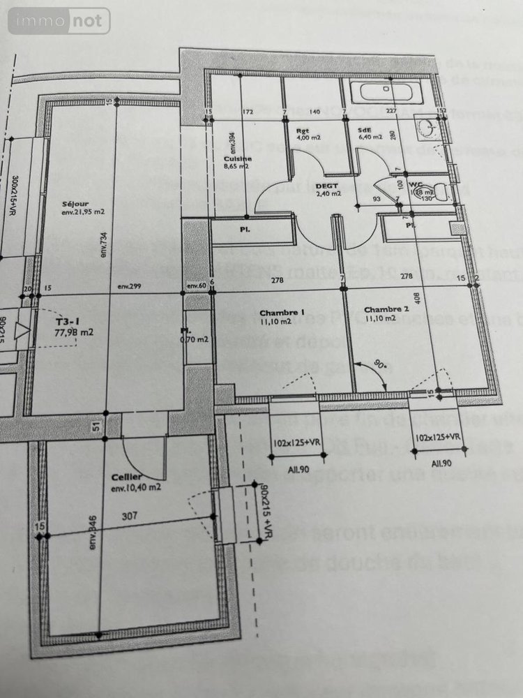 Appartement a vendre Meximieux 01800 Ain 77 m2 4 pièces 327000 euros