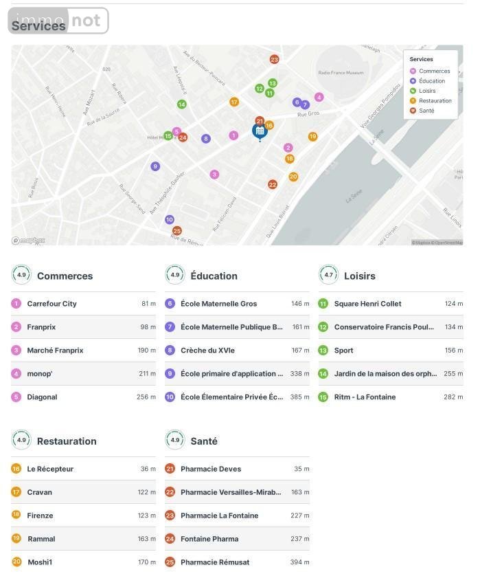 Appartement a vendre Paris 16e arrondissement 75016 Paris 57 m2 3 pièces 640000 euros