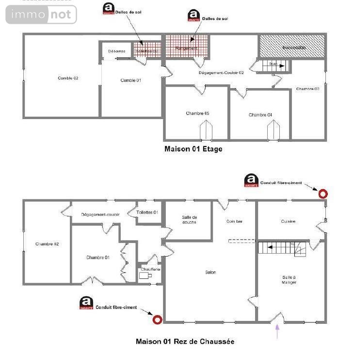 Maison a vendre Chantecoq 45320 Loiret 236 m2 6 pièces 168000 euros