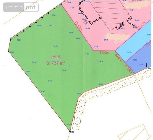 Terrain a batir a vendre Fouesnant 29170 Finistère 737 m2  222600 euros