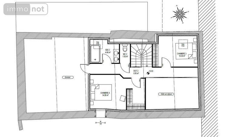 Maison a vendre Cesson-Sévigné 35510 Ille-et-Vilaine 175 m2 2 pièces 179831 euros