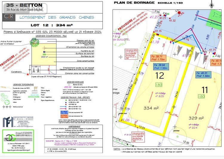 Terrain a batir a vendre Betton 35830 Ille-et-Vilaine 319 m2  135525 euros