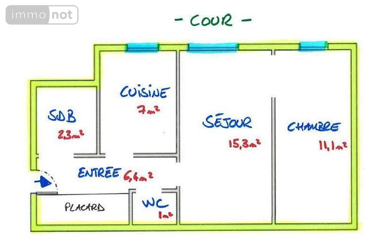 Appartement a vendre Paris 15e arrondissement 75015 Paris 43 m2 2 pièces 324450 euros