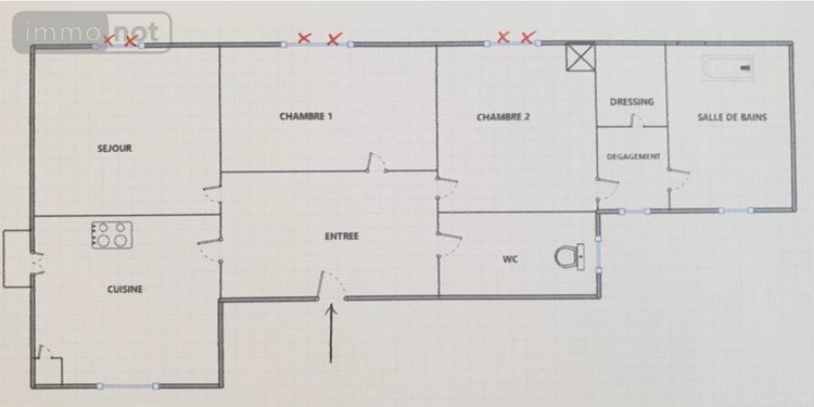 Appartement a vendre Courbevoie 92400 Hauts-de-Seine 65 m2 3 pièces 315000 euros