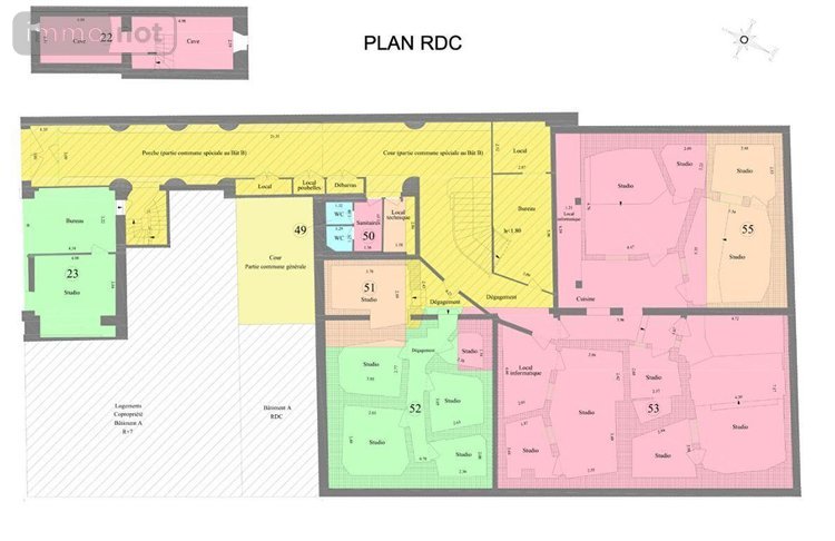 Immeuble a vendre Paris 17e arrondissement 75017 Paris 1096 m2  7900000 euros