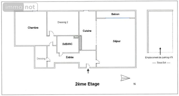 Appartement a vendre Angers 49000 Maine-et-Loire 58 m2 2 pièces 220500 euros