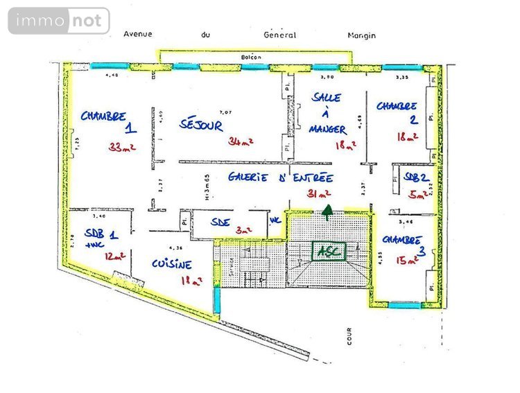 Appartement a vendre Paris 16e arrondissement 75016 Paris 190 m2 5 pièces 2315000 euros