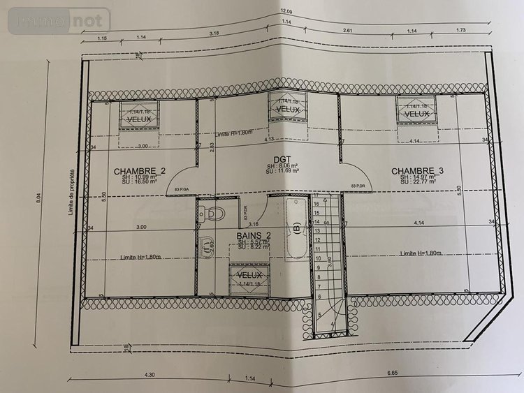 Location maison Tilloy-lès-Mofflaines 62217 Pas-de-Calais 106 m2 4 pièces 1160 euros