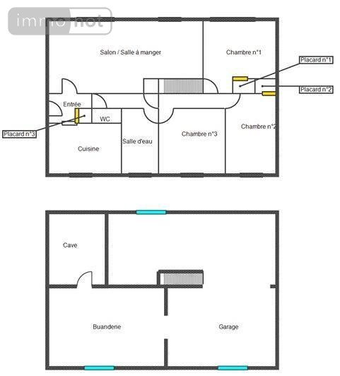Maison a vendre Brionne 27800 Eure 81 m2 4 pièces 139000 euros