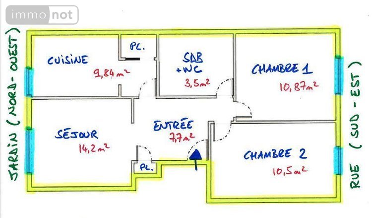 Appartement a vendre Meudon 92190 Hauts-de-Seine 56 m2 3 pièces 140000 euros
