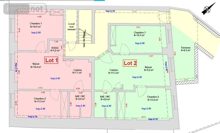 Immeuble a vendre Ségny 01170 Ain 310 m2  1200000 euros