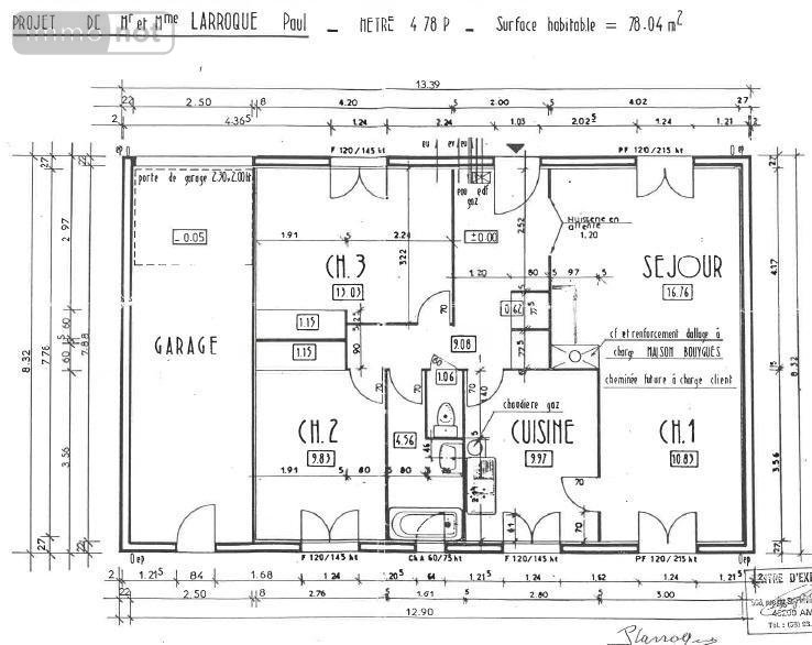 Maison a vendre Villemandeur 45700 Loiret 78 m2 3 pièces 147600 euros