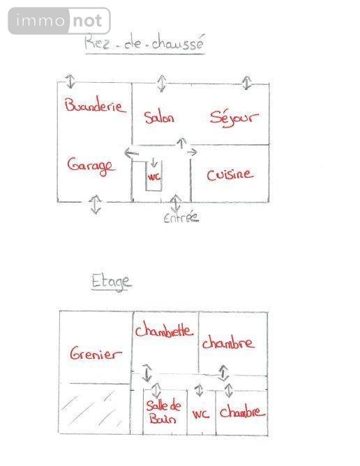 Maison a vendre Lannion 22300 Côtes-d'Armor 84 m2 6 pièces 167000 euros