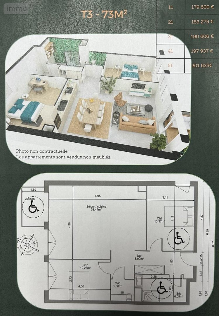 Immeuble a vendre Fouilloy 80800 Somme 53 m2  134736 euros