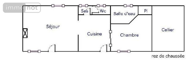 Location maison Villedieu-le-Château 41800 Loir-et-Cher 59 m2 2 pièces 460 euros