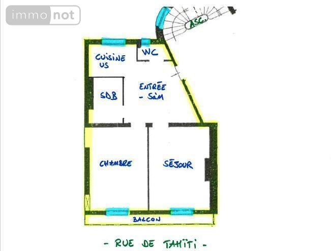 Appartement a vendre Paris 12e arrondissement 75012 Paris 43 m2 2 pièces 475000 euros