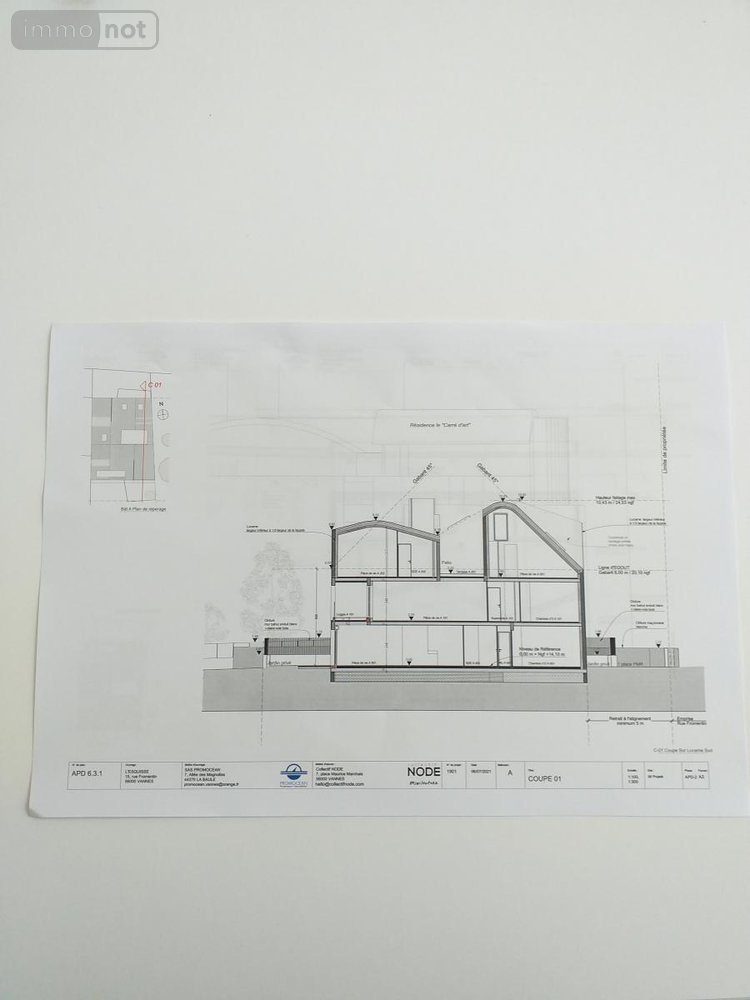 Appartement a vendre Vannes 56000 Morbihan 46 m2  274322 euros