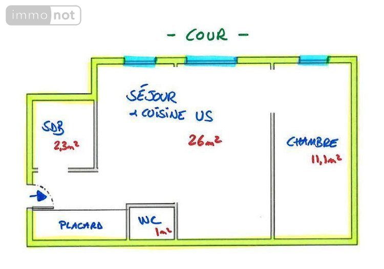 Appartement a vendre Paris 15e arrondissement 75015 Paris 43 m2 2 pièces 324450 euros