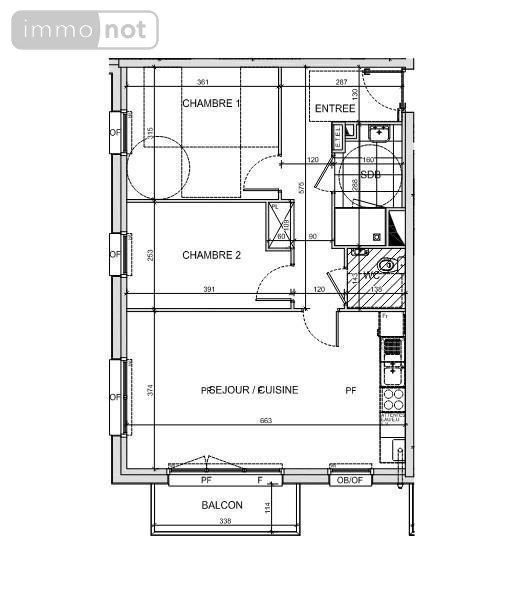 Appartement a vendre Saint-Martin-Boulogne 62280 Pas-de-Calais 60 m2 3 pièces 197000 euros