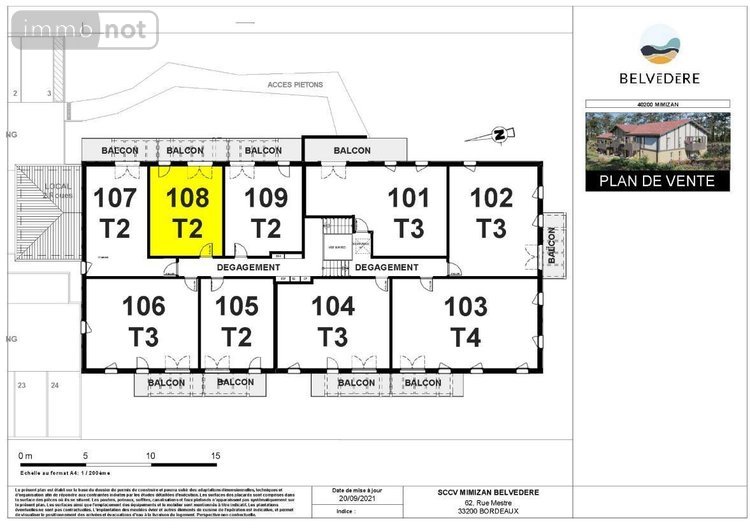 Appartement a vendre Mimizan 40200 Landes 36 m2 2 pièces 192832 euros
