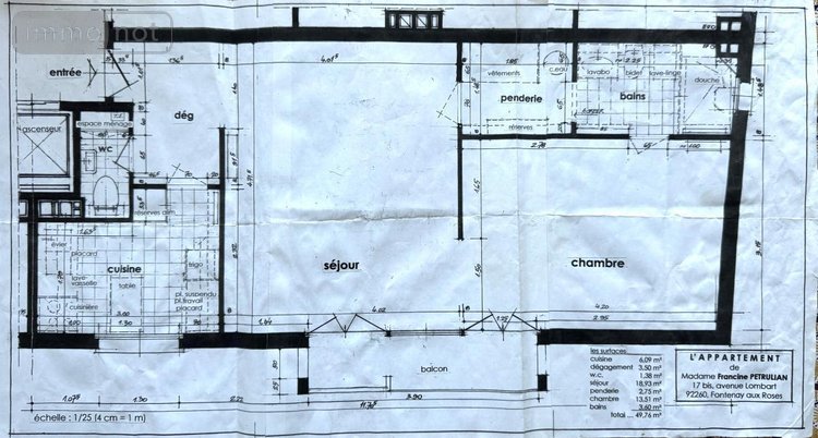 Appartement a vendre Fontenay-aux-Roses 92260 Hauts-de-Seine 50 m2 2 pièces 173000 euros