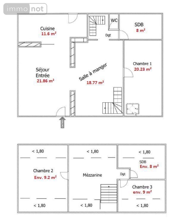 Maison a vendre Gondreville 45490 Loiret 115 m2 5 pièces 215200 euros