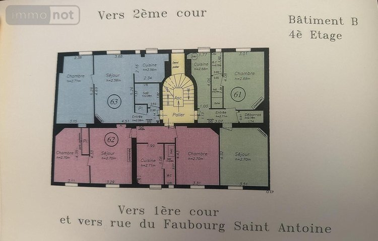 Appartement a vendre Paris 12e arrondissement 75012 Paris 52 m2 3 pièces 520000 euros