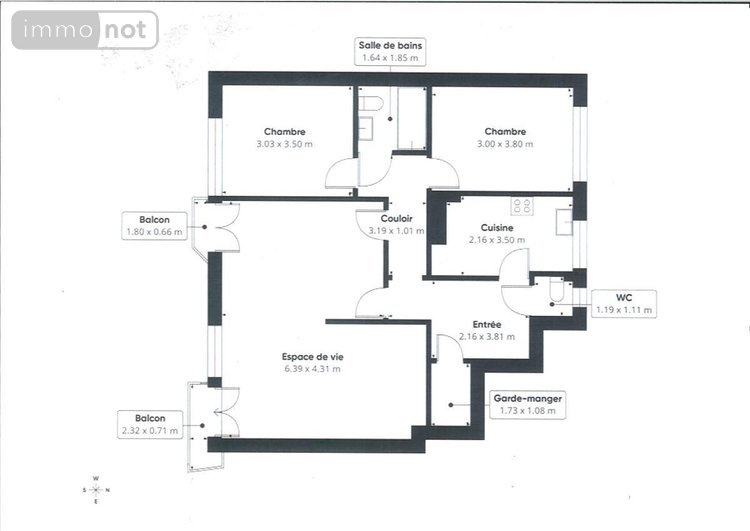 Appartement a vendre Boulogne-Billancourt 92100 Hauts-de-Seine 79 m2 4 pièces 572000 euros