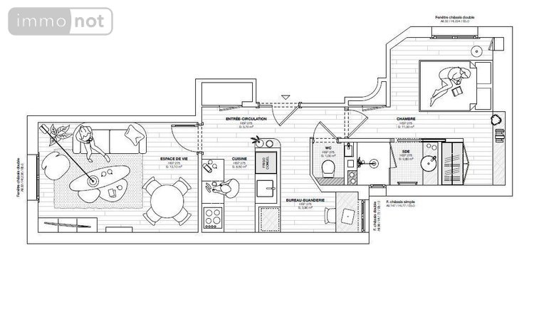 Appartement a vendre Paris 18e arrondissement 75018 Paris 40 m2 2 pièces 460000 euros