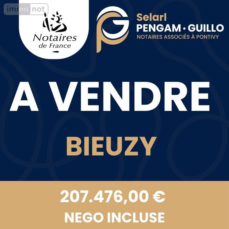 Maison a vendre Pluméliau-Bieuzy 56930 Morbihan 119 m2  207476 euros