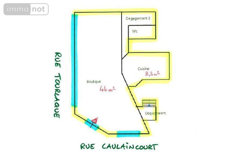Fonds et murs commerciaux a vendre Paris 18e arrondissement 75018 Paris 107 m2  940000 euros
