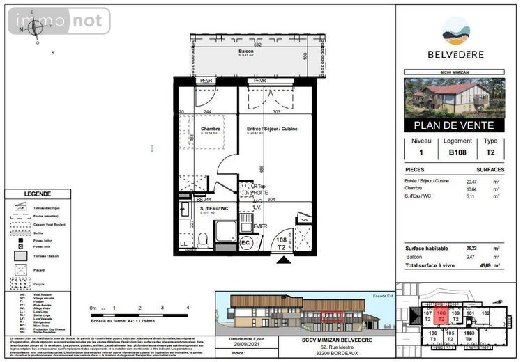 Appartement a vendre Mimizan 40200 Landes 36 m2 2 pièces 192832 euros