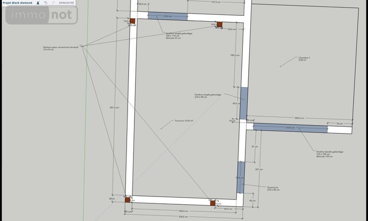 Appartement a vendre Le Diamant 97223 Martinique 30 m2  230000 euros