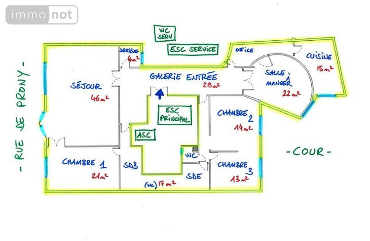 Appartement a vendre Paris 17e arrondissement 75017 Paris 192 m2 6 pièces 1990000 euros
