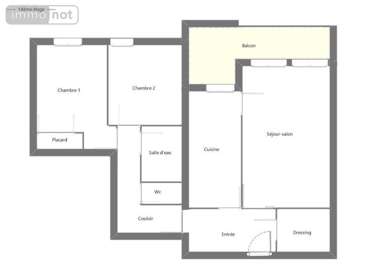 Appartement a vendre Angers 49000 Maine-et-Loire 68 m2 3 pièces 159000 euros