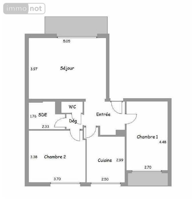 Appartement a vendre Bois-Colombes 92270 Hauts-de-Seine 64 m2 3 pièces 451000 euros