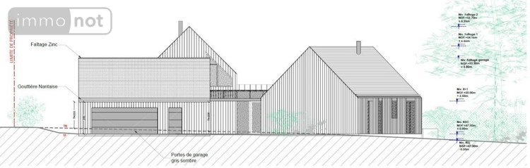 Terrain a batir a vendre Plozévet 29710 Finistère 3576 m2  415500 euros