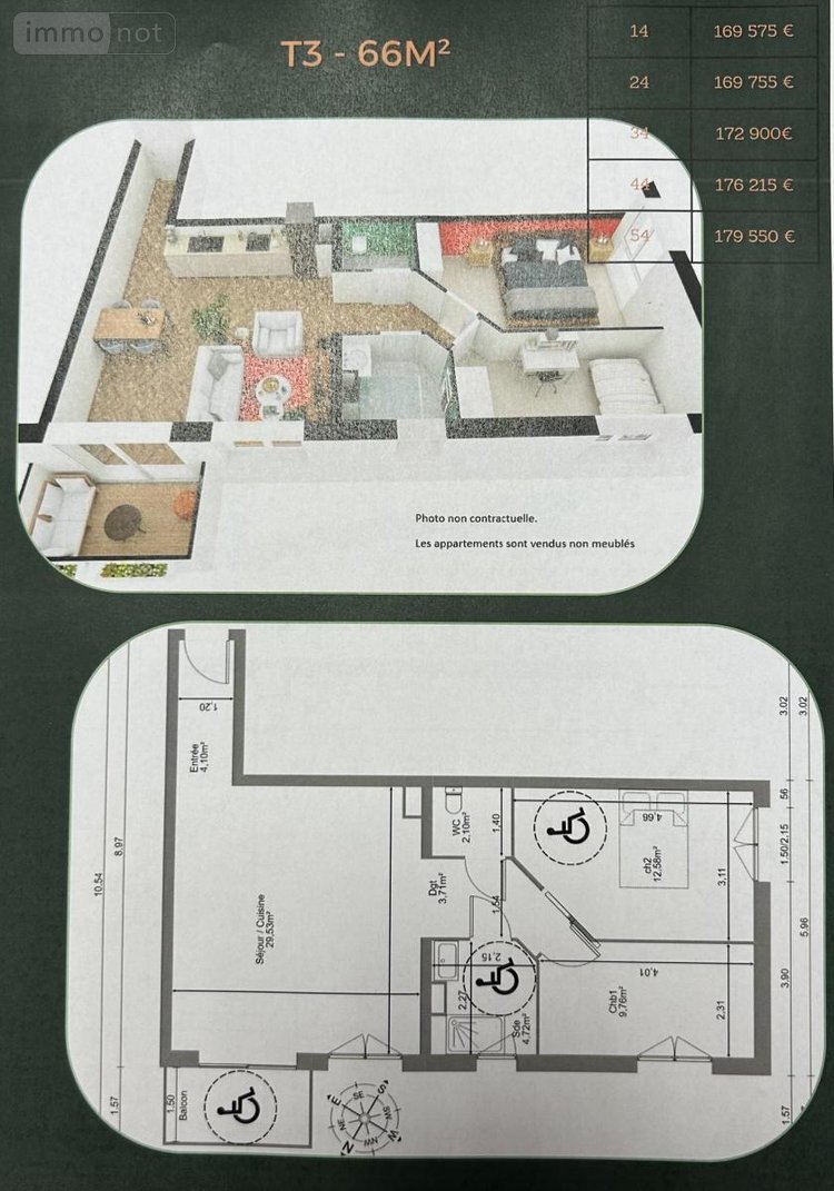 Immeuble a vendre Fouilloy 80800 Somme 53 m2  134736 euros