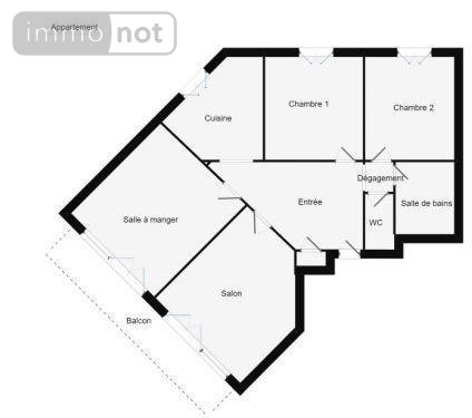 Appartement a vendre Angers 49000 Maine-et-Loire 88 m2 4 pièces 346350 euros