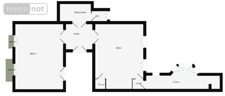 Appartement a vendre Angers 49000 Maine-et-Loire 82 m2 2 pièces 262500 euros